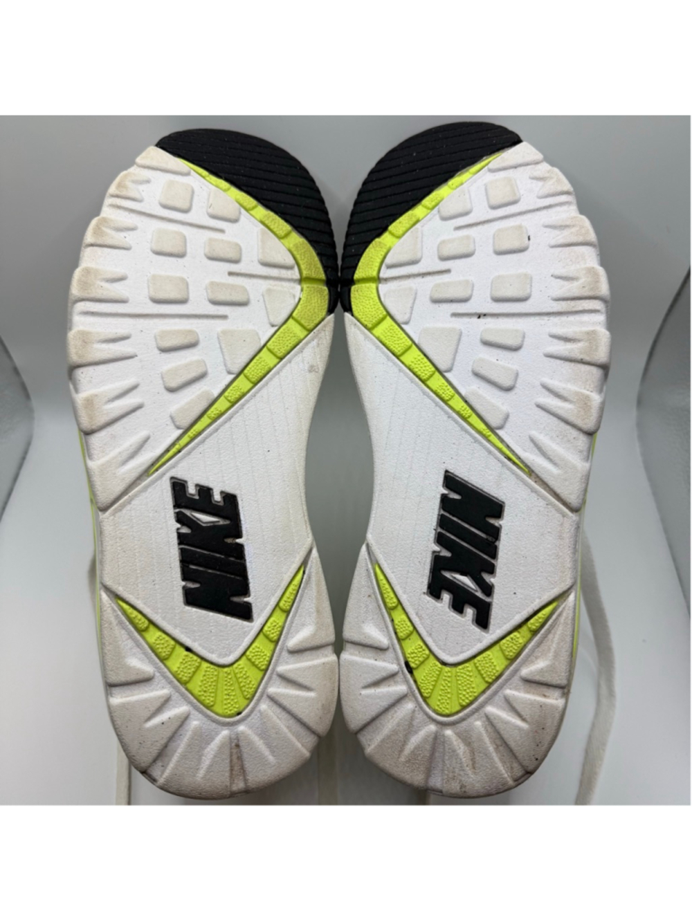 Men's Nike Air Trainer SC High White Neon Green Athletic Shoes 7.5 302346-118 - Picture 14 of 16